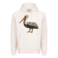 Pale Pink louisiana state bird pelican Premium Hoodie - BarkalooDesign