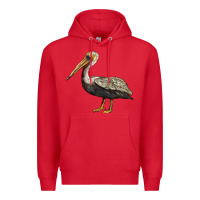 Red louisiana state bird pelican Premium Hoodie - BarkalooDesign