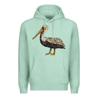 Seafoam louisiana state bird pelican Premium Hoodie - BarkalooDesign