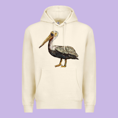 Louisiana State Bird Pelican Premium Hoodie Designed By Barkaloodesign