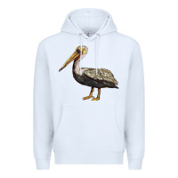 White louisiana state bird pelican Premium Hoodie - BarkalooDesign