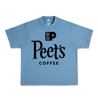 Pebble Blue Coffee Art Urban Heavy Tee - artisFamous