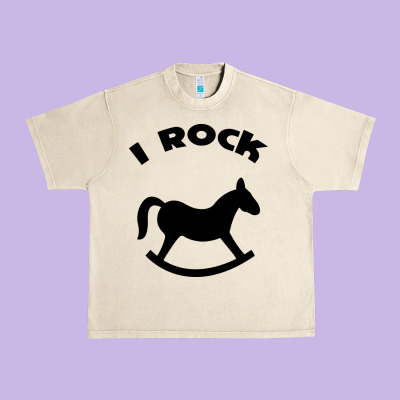 I Rock Funny Urban Heavy Tee Designed By Artisfamous