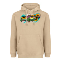 Mushroom Tennessee Map Sunflower Cactus Serape Heavyweight Hoodie - RanaPortraitStore