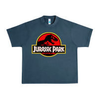 Midnight Navy jurassicc park cartoon Urban Heavy Tee - artisFamous
