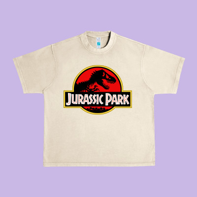 Jurassicc Park Cartoon Urban Heavy Tee Designed By Artisfamous