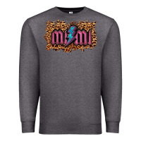 Charcoal Heather Leopard Mimi Lightning Premium Sweatshirt - RanaPortraitStore