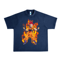 Navy goku super sayan Urban Heavy Tee - artisFamous