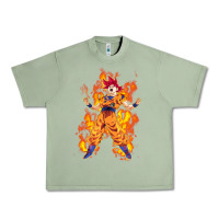 Oil Green goku super sayan Urban Heavy Tee - artisFamous