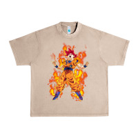 French Oak goku super sayan Urban Heavy Tee - artisFamous