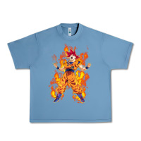 Pebble Blue goku super sayan Urban Heavy Tee - artisFamous