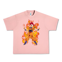Salmon goku super sayan Urban Heavy Tee - artisFamous