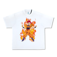 White goku super sayan Urban Heavy Tee - artisFamous