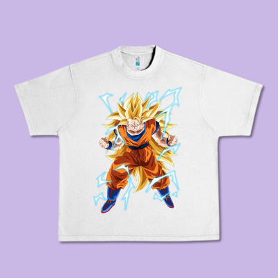 Super Saiyan Urban Heavy Tee Designed By Artisfamous
