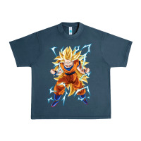 Midnight Navy super saiyan Urban Heavy Tee - artisFamous
