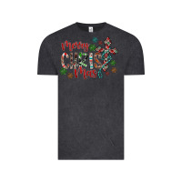 Vintage Black Merry Christmas Vintage Tee - CowhideDigitalArt