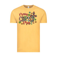 Vintage Mustard Merry Christmas Vintage Tee - CowhideDigitalArt