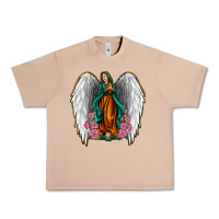 Burro Angel Wing Lady of Guadalupe Urban Heavy Tee - Jasminsmagicworld