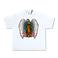 White Angel Wing Lady of Guadalupe Urban Heavy Tee - Jasminsmagicworld
