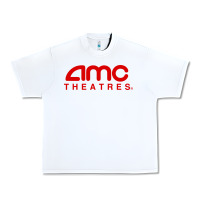 White cinema amc theaters merch Urban Heavy Tee - artisFamous