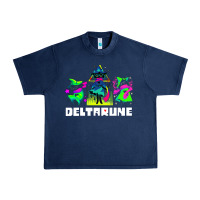 Navy Deltarune Urban Heavy Tee - artisFamous