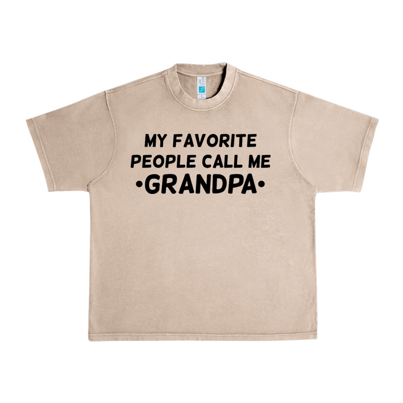 My Favorite People Call Me Grandpa Black Urban Heavy Tee by artisFamous | Teevron
