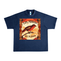 Navy Van Morrison Music Urban Heavy Tee - artisFamous