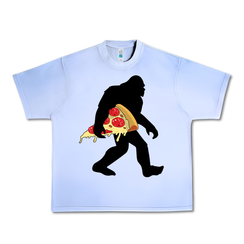 Bigfoot Carrying Pizza Urban Heavy Tee by artisFamous | Teevron