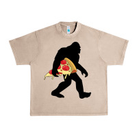 French Oak bigfoot carrying pizza Urban Heavy Tee - artisFamous