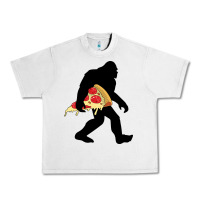Bigfoot Carrying Pizza Urban Heavy Tee | Teevron