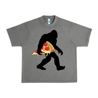 Tornado bigfoot carrying pizza Urban Heavy Tee - artisFamous