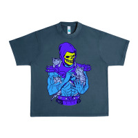 Midnight Navy skeletor's cat premium scoop csic las Urban Heavy Tee - artisFamous