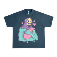 Midnight Navy skeletor's cat premium scoop classic Urban Heavy Tee - artisFamous