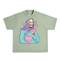 Oil Green skeletor's cat premium scoop classic Urban Heavy Tee - artisFamous