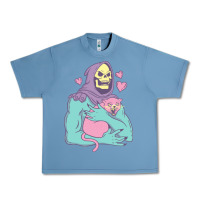 Pebble Blue skeletor's cat premium scoop classic Urban Heavy Tee - artisFamous