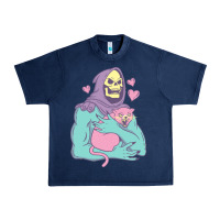 Navy skeletor's cat premium scoop classic Urban Heavy Tee - artisFamous