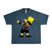 Midnight Navy dabbing bart Urban Heavy Tee - artisFamous