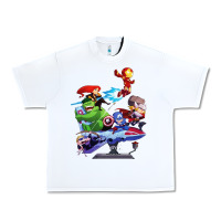 White superheroes Urban Heavy Tee - artisFamous