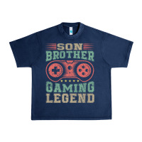Navy SON BROTHER GAMING LEGEND Urban Heavy Tee - artisFamous