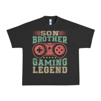 Pigment Black SON BROTHER GAMING LEGEND Urban Heavy Tee - artisFamous
