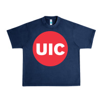 Navy UIC College Urban Heavy Tee - artisFamous