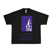 Black Western Illinois College Urban Heavy Tee - artisFamous