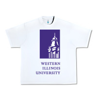 White Western Illinois College Urban Heavy Tee - artisFamous