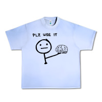 Grape Ice Plz Use It Text Graphic Urban Heavy Tee - artisFamous