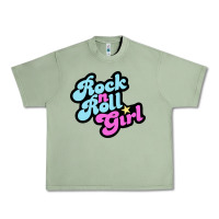 Oil Green rock n roll girl Urban Heavy Tee - artisFamous