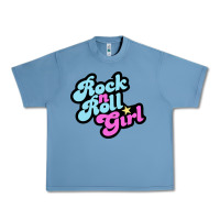 Pebble Blue rock n roll girl Urban Heavy Tee - artisFamous