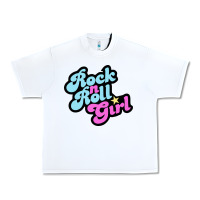White rock n roll girl Urban Heavy Tee - artisFamous