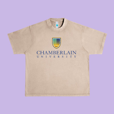 Chamberlain College Nursing Urban Heavy Tee Designed By Artisfamous