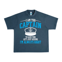 Midnight Navy captain funny boating sailing Urban Heavy Tee - artisFamous