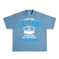 Pebble Blue captain funny boating sailing Urban Heavy Tee - artisFamous